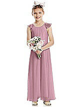 Front View Thumbnail - Dusty Pink Flower Girl Dress FL4070