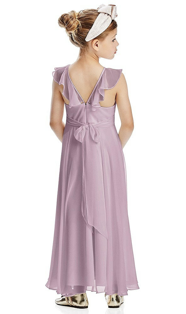 Back View - Suede Rose Flower Girl Dress FL4070