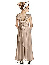Rear View Thumbnail - Topaz Flower Girl Dress FL4070