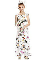 Front View Thumbnail - Butterfly Botanica Ivory Flower Girl Dress FL4070