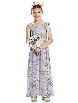 Front View Thumbnail - Butterfly Botanica Silver Dove Flower Girl Dress FL4070