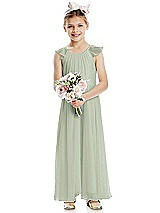 Front View Thumbnail - Celadon Flower Girl Dress FL4070