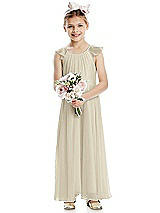 Front View Thumbnail - Champagne Flower Girl Dress FL4070