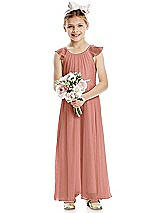 Front View Thumbnail - Desert Rose Flower Girl Dress FL4070