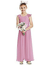 Front View Thumbnail - Powder Pink Flower Girl Dress FL4070