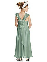 Rear View Thumbnail - Seagrass Flower Girl Dress FL4070