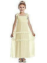 Front View Thumbnail - Butter Yellow Flower Girl Dress FL4071