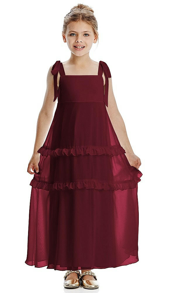 Front View - Cabernet Flower Girl Dress FL4071
