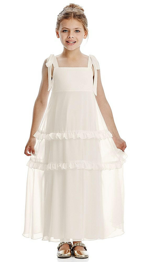 Front View - Ivory Flower Girl Dress FL4071