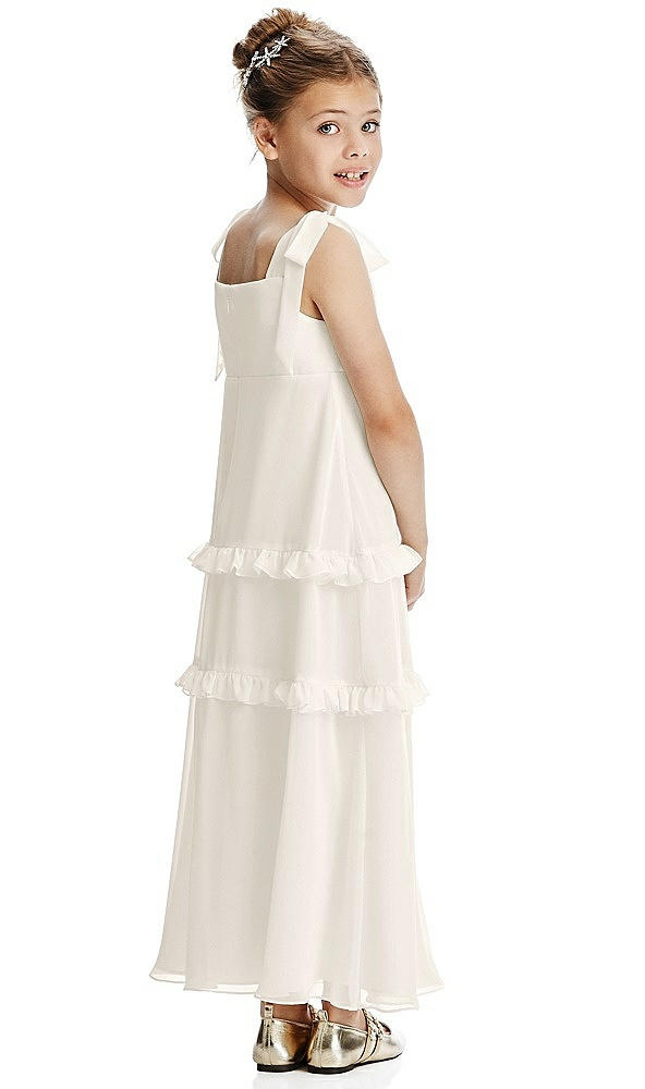 Back View - Ivory Flower Girl Dress FL4071