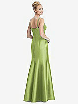Rear View Thumbnail - Mojito Bustier Bodice Satin Trumpet Gown