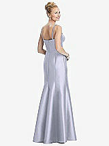 Rear View Thumbnail - Silver Dove Bustier Bodice Satin Trumpet Gown