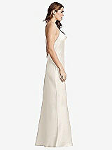Side View Thumbnail - Ivory Cowl-Neck Convertible Maxi Slip Dress - Reese