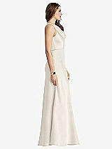 Side View Thumbnail - Ivory Cowl-Neck Maxi Tank Dress - Nova