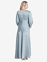 Alt View 2 Thumbnail - Mist Puff Sleeve Asymmetrical Drop Waist High-Low Slip Dress - Teagan