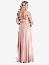 Alt View 2 Thumbnail - Rose Chiffon Maxi Wrap Dress with Sash - Cora