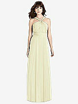Front View Thumbnail - Butter Yellow Twist Halter Chiffon Maxi Dress - James