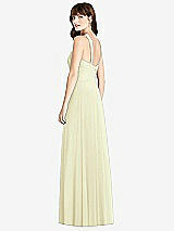 Rear View Thumbnail - Butter Yellow Twist Halter Chiffon Maxi Dress - James
