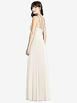 Rear View Thumbnail - Ivory Twist Halter Chiffon Maxi Dress - James