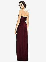 Alt View 2 Thumbnail - Cabernet Strapless Draped Chiffon Maxi Dress - Lila