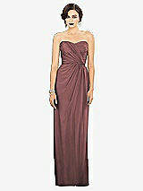 Alt View 1 Thumbnail - Rosewood Strapless Draped Chiffon Maxi Dress - Lila