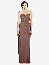 Alt View 1 Thumbnail - Sienna Strapless Draped Chiffon Maxi Dress - Lila