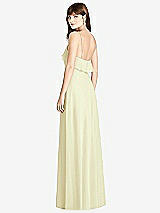 Rear View Thumbnail - Butter Yellow Ruffle-Trimmed Backless Maxi Dress