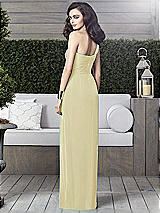 Alt View 2 Thumbnail - Butter Yellow One-Shoulder Draped Maxi Dress with Front Slit - Aeryn