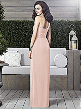 Alt View 2 Thumbnail - Blush One-Shoulder Draped Maxi Dress with Front Slit - Aeryn