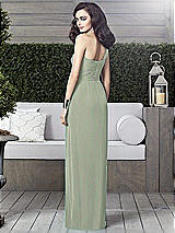 Alt View 2 Thumbnail - Celadon One-Shoulder Draped Maxi Dress with Front Slit - Aeryn
