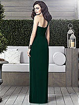Alt View 2 Thumbnail - Hunter Green One-Shoulder Draped Maxi Dress with Front Slit - Aeryn