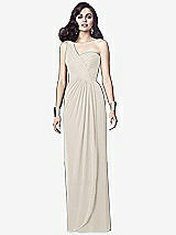 Alt View 1 Thumbnail - Ivory One-Shoulder Draped Maxi Dress with Front Slit - Aeryn