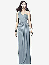 Alt View 1 Thumbnail - Mist One-Shoulder Draped Maxi Dress with Front Slit - Aeryn