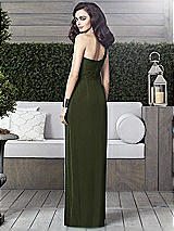 Alt View 2 Thumbnail - Olive Green One-Shoulder Draped Maxi Dress with Front Slit - Aeryn