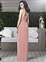 Alt View 2 Thumbnail - Rose One-Shoulder Draped Maxi Dress with Front Slit - Aeryn