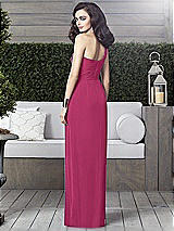 Alt View 2 Thumbnail - Tea Rose One-Shoulder Draped Maxi Dress with Front Slit - Aeryn