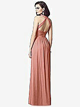 Rear View Thumbnail - Desert Rose Ruched Halter Open-Back Maxi Dress - Jada