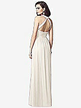 Rear View Thumbnail - Ivory Ruched Halter Open-Back Maxi Dress - Jada