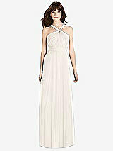 Front View Thumbnail - Ivory Twist Halter Chiffon Maxi Dress - James