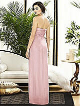 Alt View 2 Thumbnail - Ballet Pink Strapless Draped Chiffon Maxi Dress - Lila