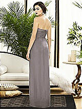 Alt View 2 Thumbnail - Cashmere Gray Strapless Draped Chiffon Maxi Dress - Lila