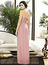 Alt View 2 Thumbnail - Rose Strapless Draped Chiffon Maxi Dress - Lila