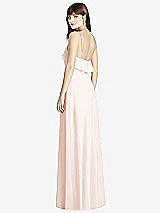 Rear View Thumbnail - Blush Ruffle-Trimmed Backless Maxi Dress - Britt