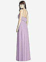 Rear View Thumbnail - Pale Purple Ruffle-Trimmed Backless Maxi Dress - Britt