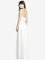 Rear View Thumbnail - White Ruffle-Trimmed Backless Maxi Dress - Britt
