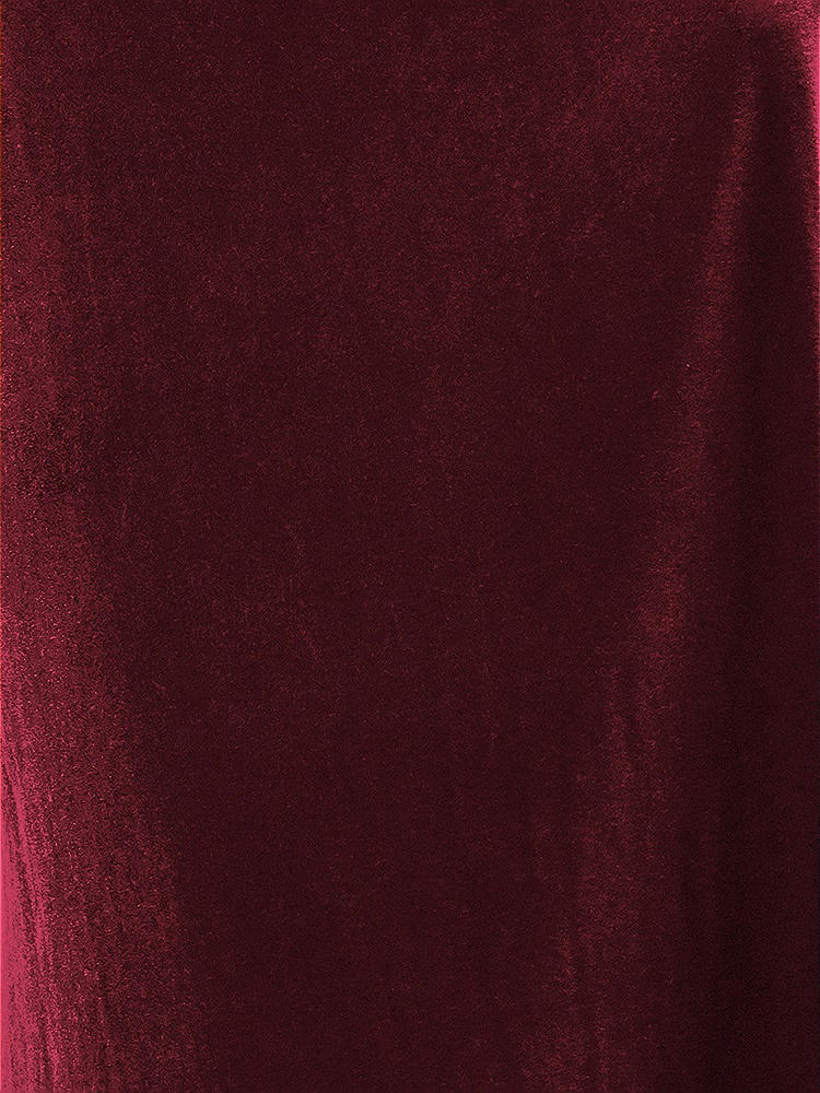 Front View - Cabernet Lux Velvet Fabric by the Yard