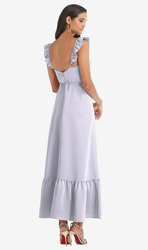 Back View - Silver Dove Ruffled Convertible Sleeve Midi Dress