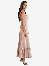 Side View Thumbnail - Toasted Sugar Ruffled Convertible Sleeve Midi Dress