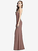 Side View Thumbnail - Sienna High-Neck Halter Dress with Twist Criss Cross Back