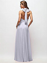 Rear View Thumbnail - Silver Dove High Neck Halter Backless Maxi Dress
